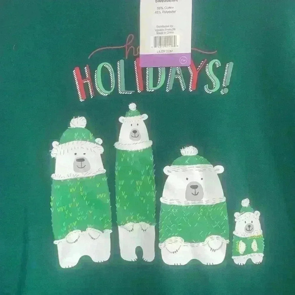 Unisex Holiday Sweatshirt size 2 M-L & 1 S NWT - Picture 6 of 13